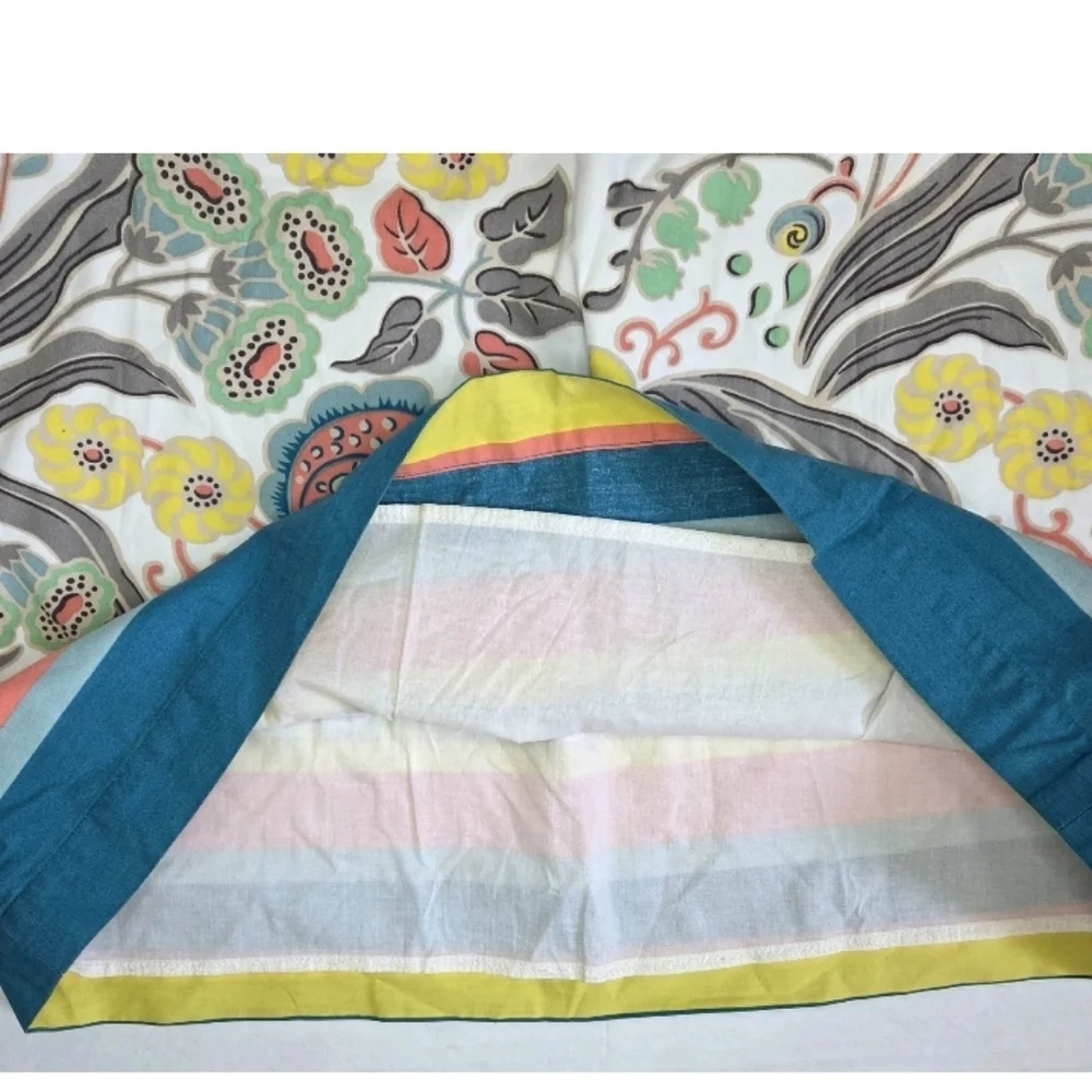 Boden Womens Floral Knee Length A line Skirt Size 8 Retro Multicolor - Picture 5 of 7